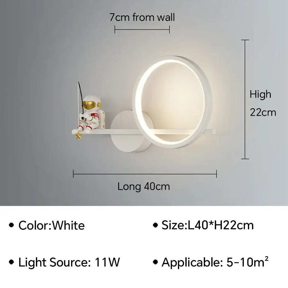 White Gold Wall Lamp