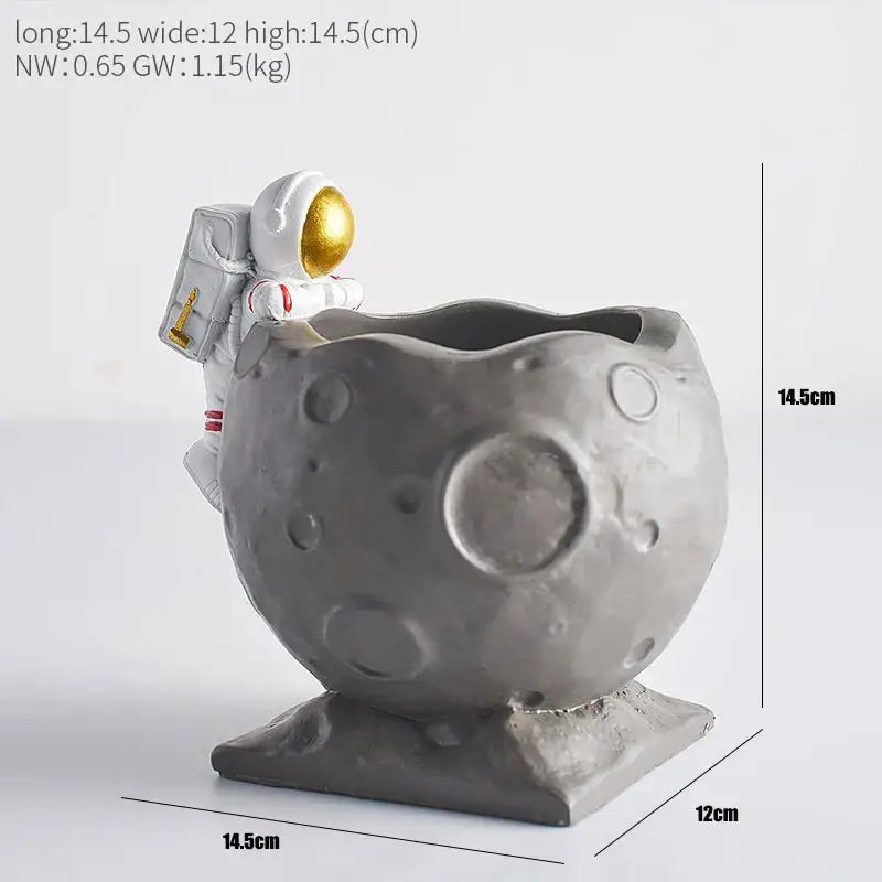 Moon Figurine Pen Holder