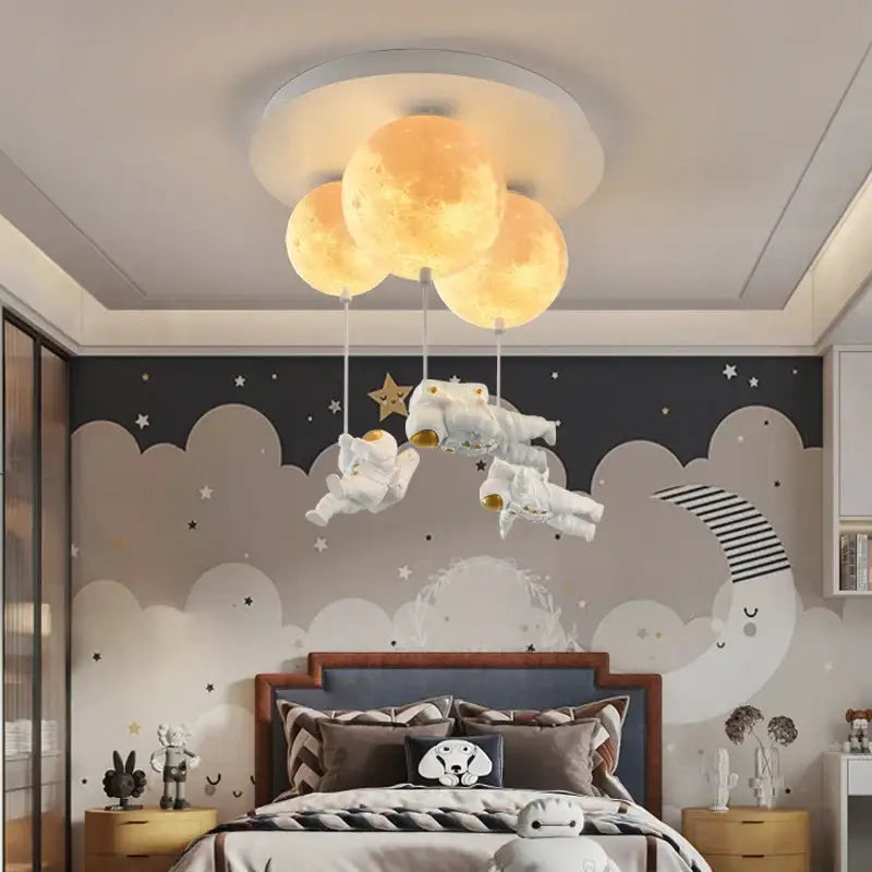 Moon Globe Ceiling Light