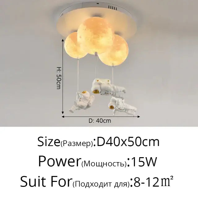 Moon Globe Ceiling Light