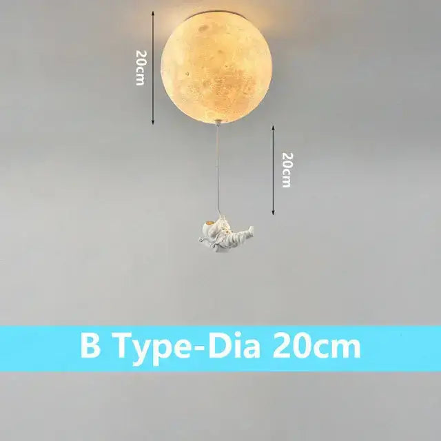 Moon Globe Ceiling Light