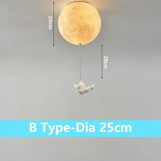 Moon Globe Ceiling Light