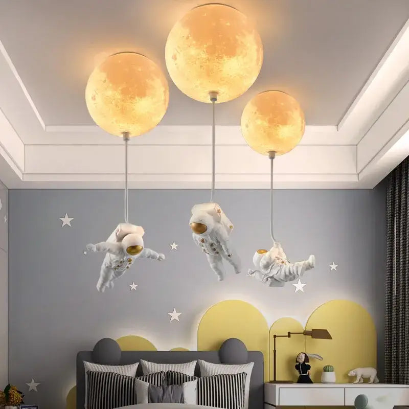 Moon Globe Ceiling Light