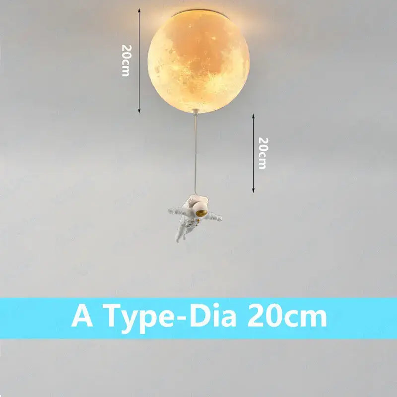 Moon Globe Ceiling Light