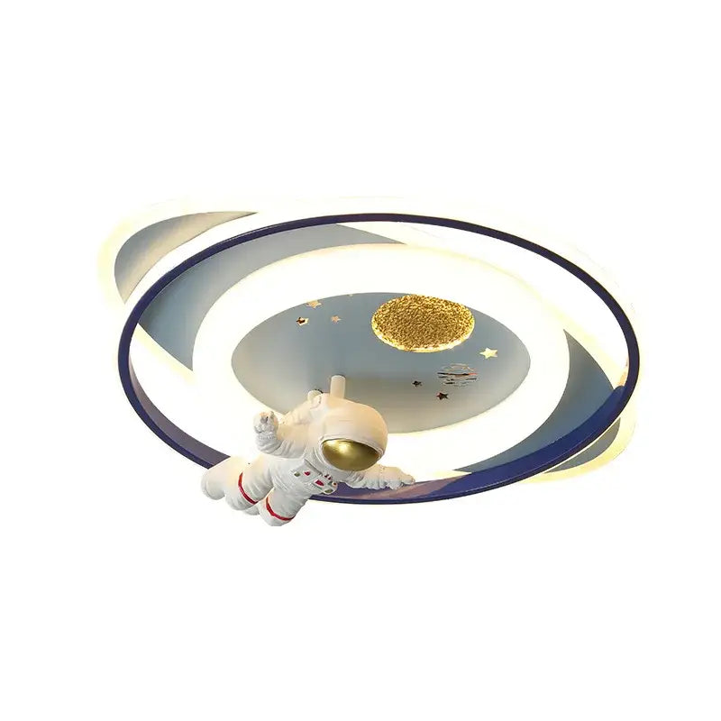 Blue Rocket Ceiling Light