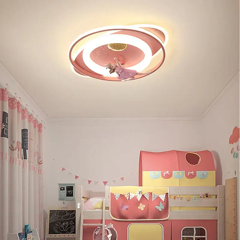 Blue Rocket Ceiling Light