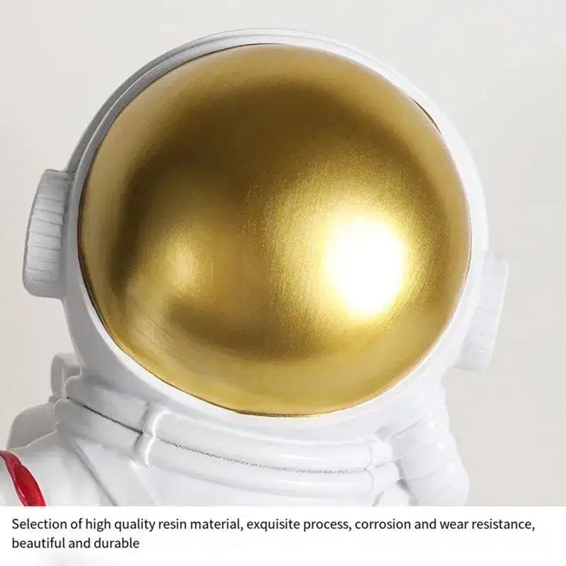 White Gold Astronaut Table Lamp