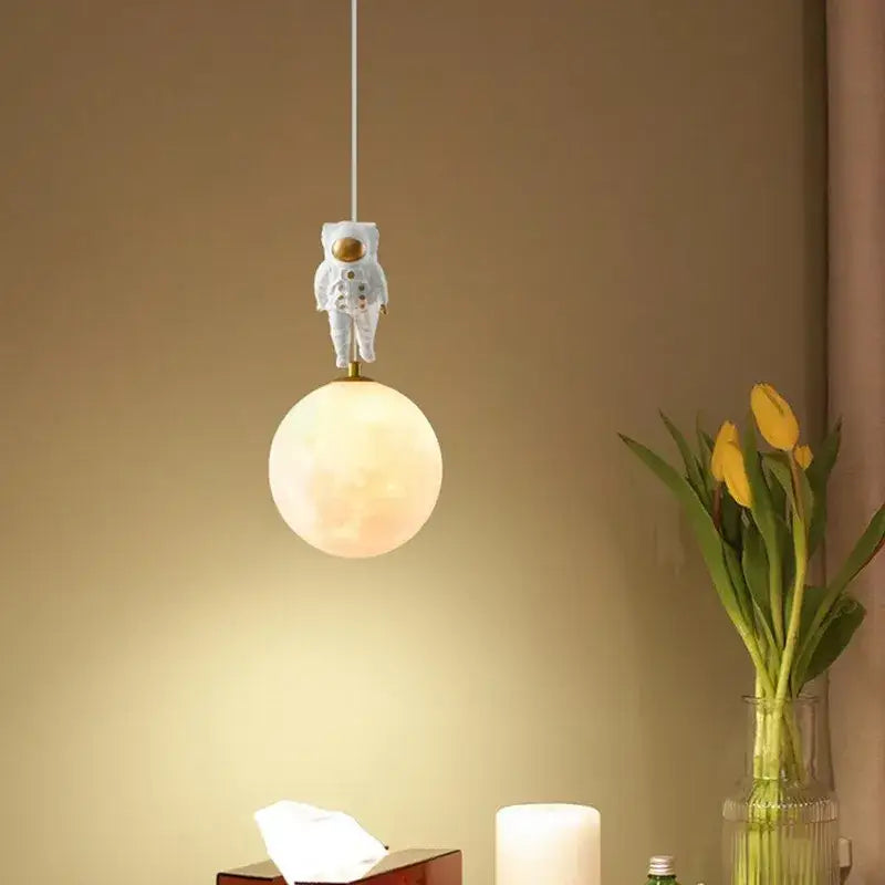 Astronaut Moon Pendant Light