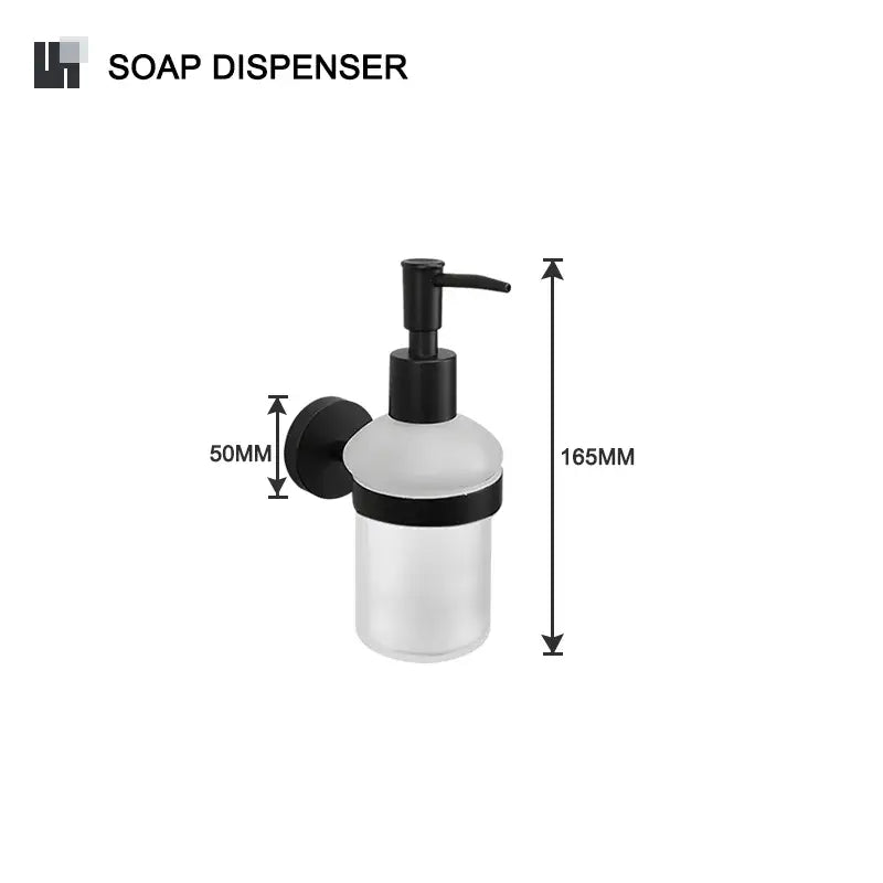 Black Glass Bathroom Set