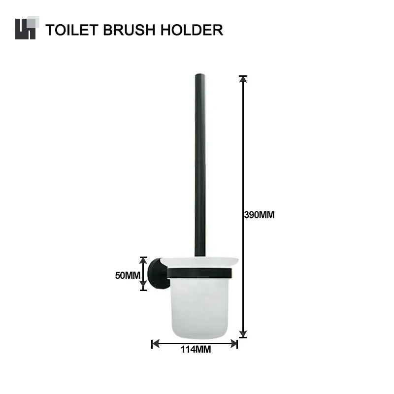 Black Glass Bathroom Set