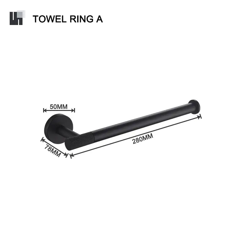 Black Glass Bathroom Set