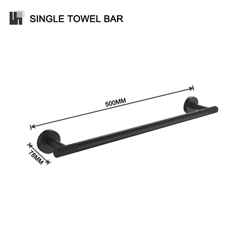 Black Glass Bathroom Set