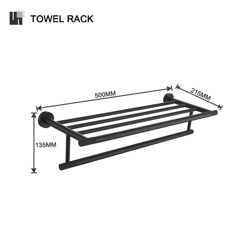 Black Glass Bathroom Set