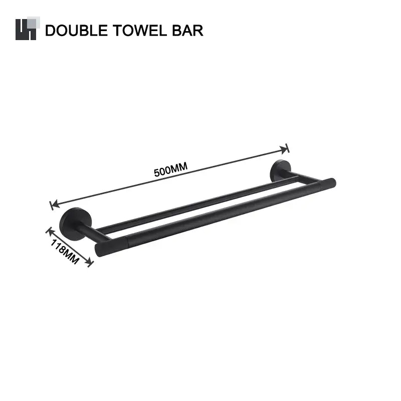Black Glass Bathroom Set
