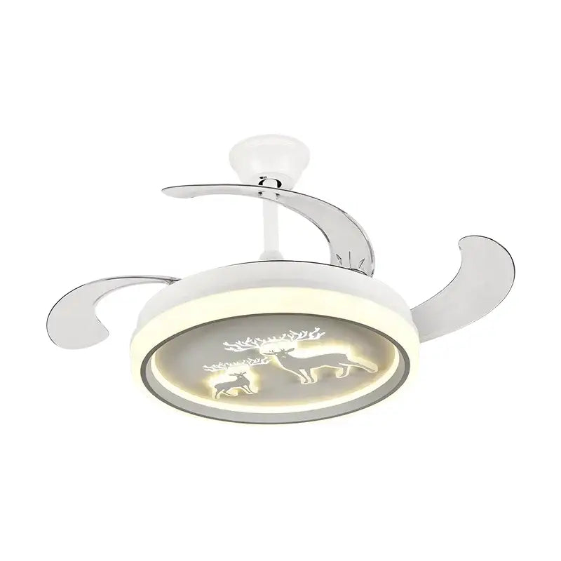 White Deer Ceiling Fan