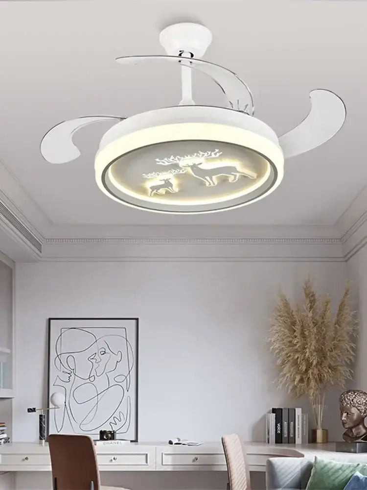 White Deer Ceiling Fan