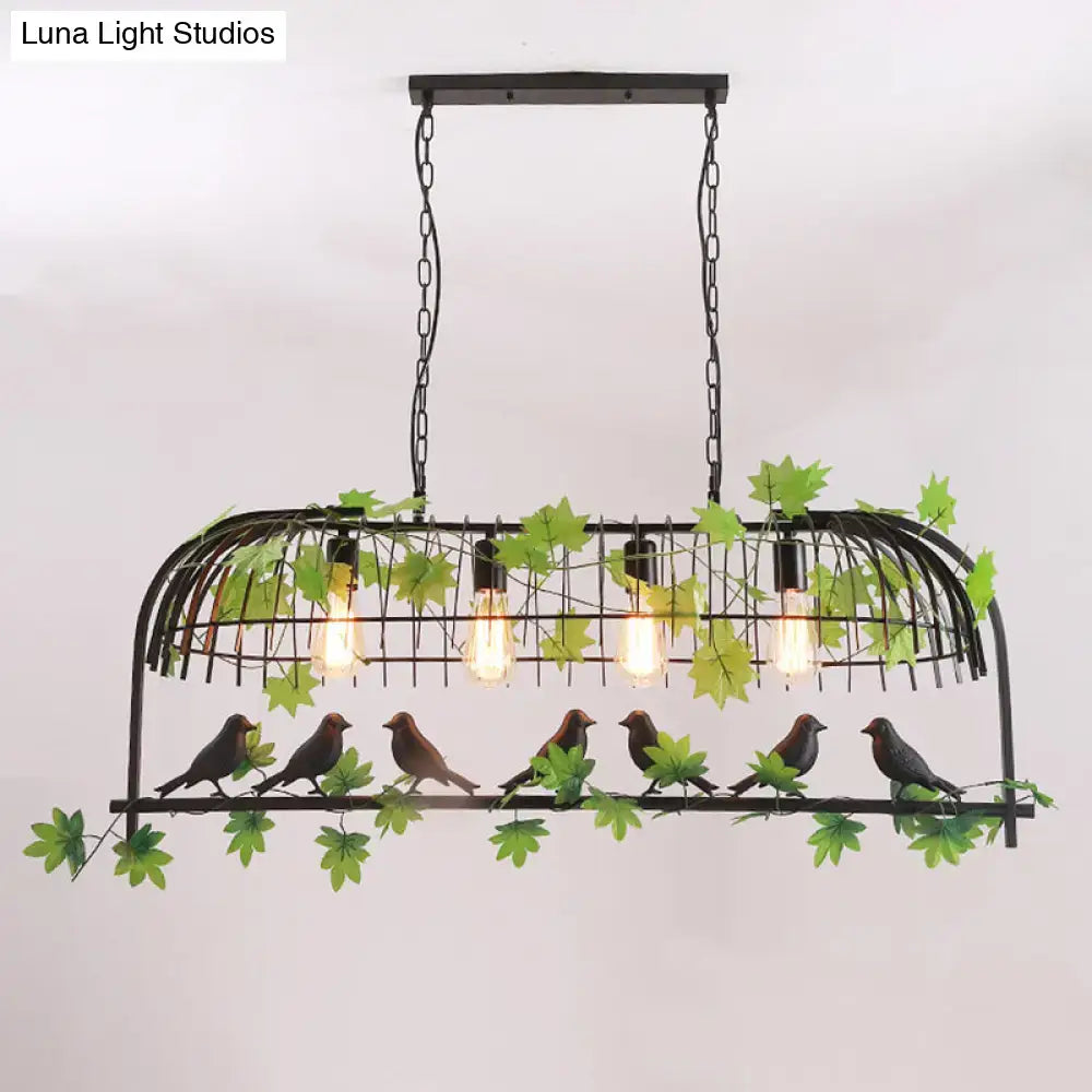 Gold Birdcage Pendant Light