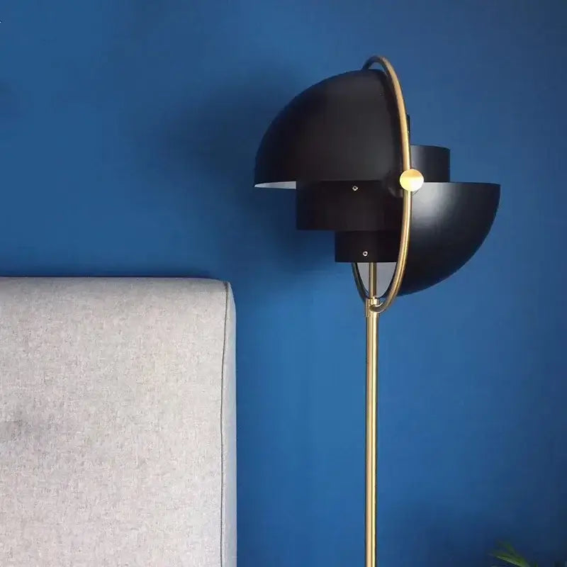 Black Gold Iron Floor Lamp 165cm