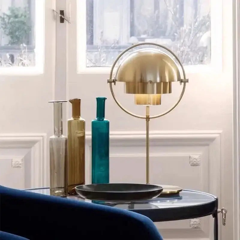 Black Gold Iron Floor Lamp 165cm