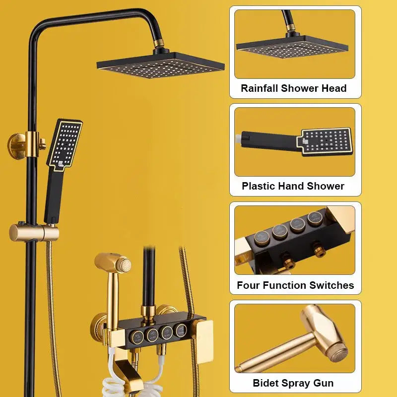 Black Gold Rainfall Mixer