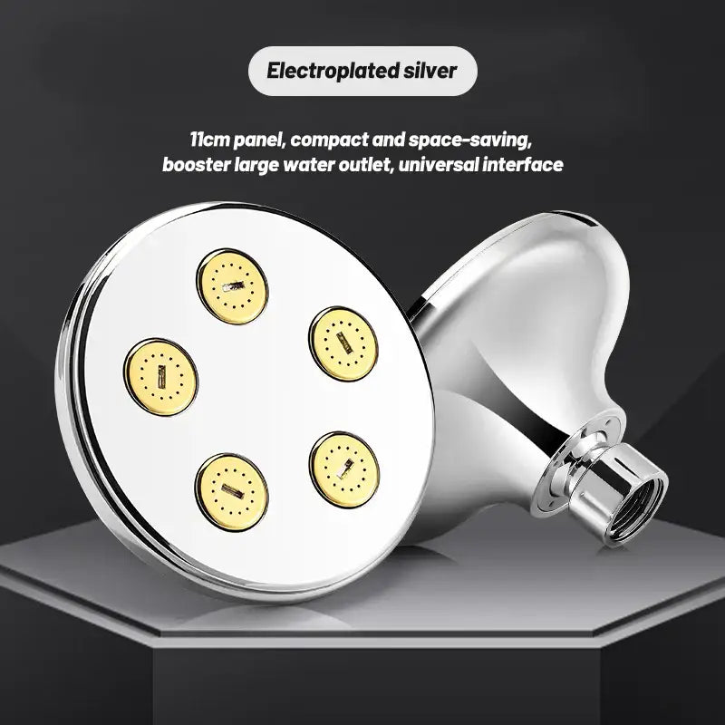 Black Rotatable Rainshower Head