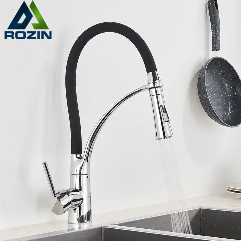 Chrome LED Pull Down Faucet
