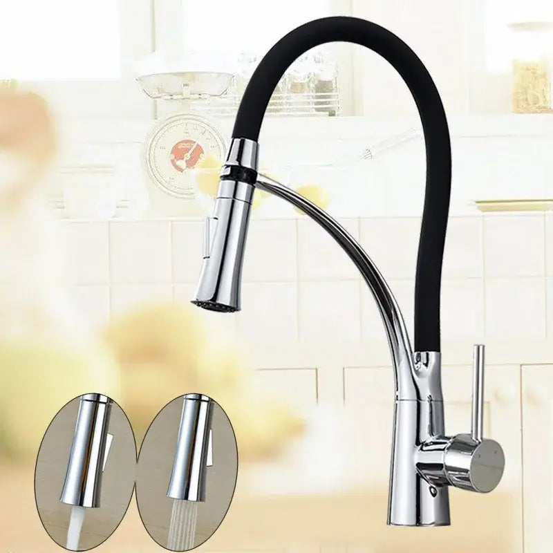 Chrome LED Pull Down Faucet