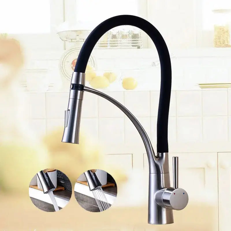 Chrome LED Pull Down Faucet