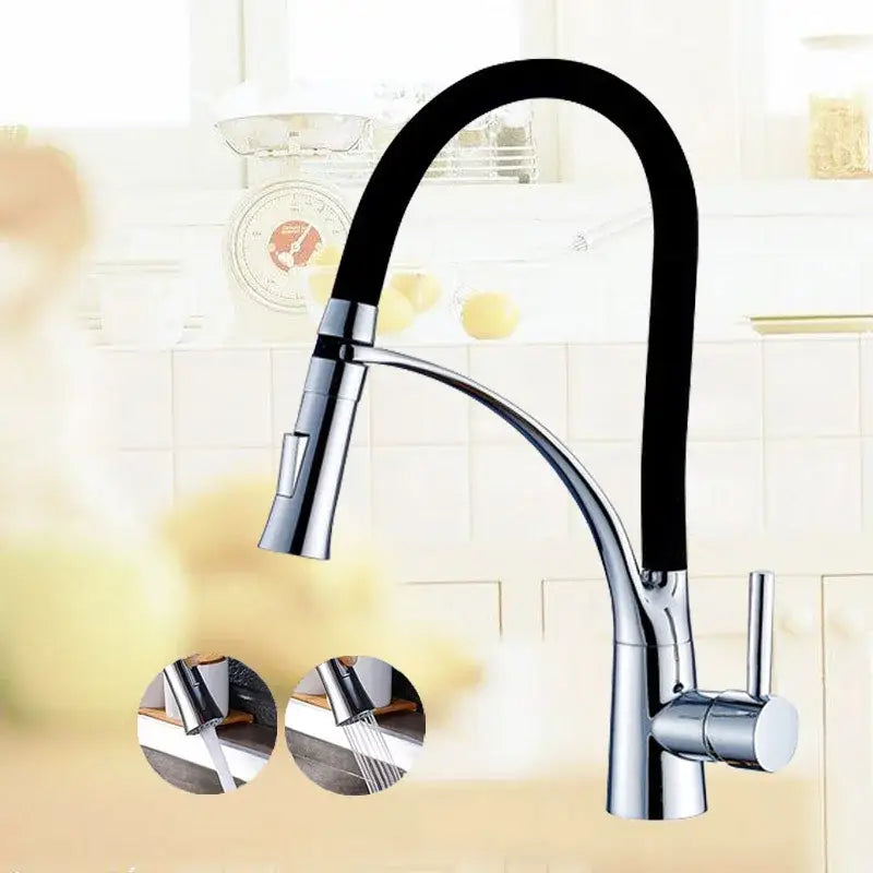 Chrome Pull-Out Mixer Faucet
