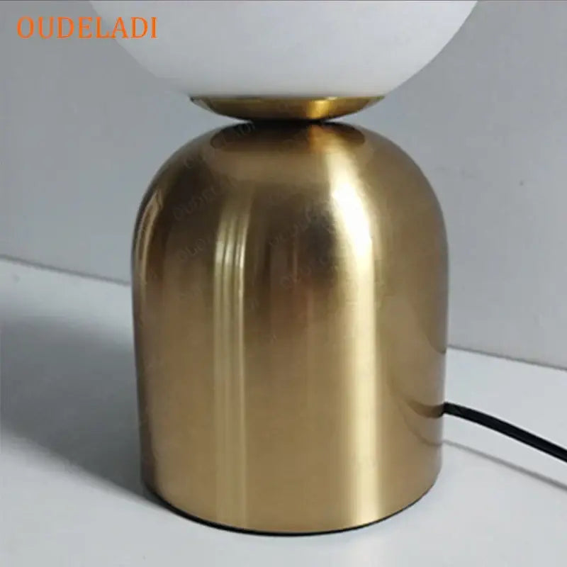 Black Iron Glass Lamp