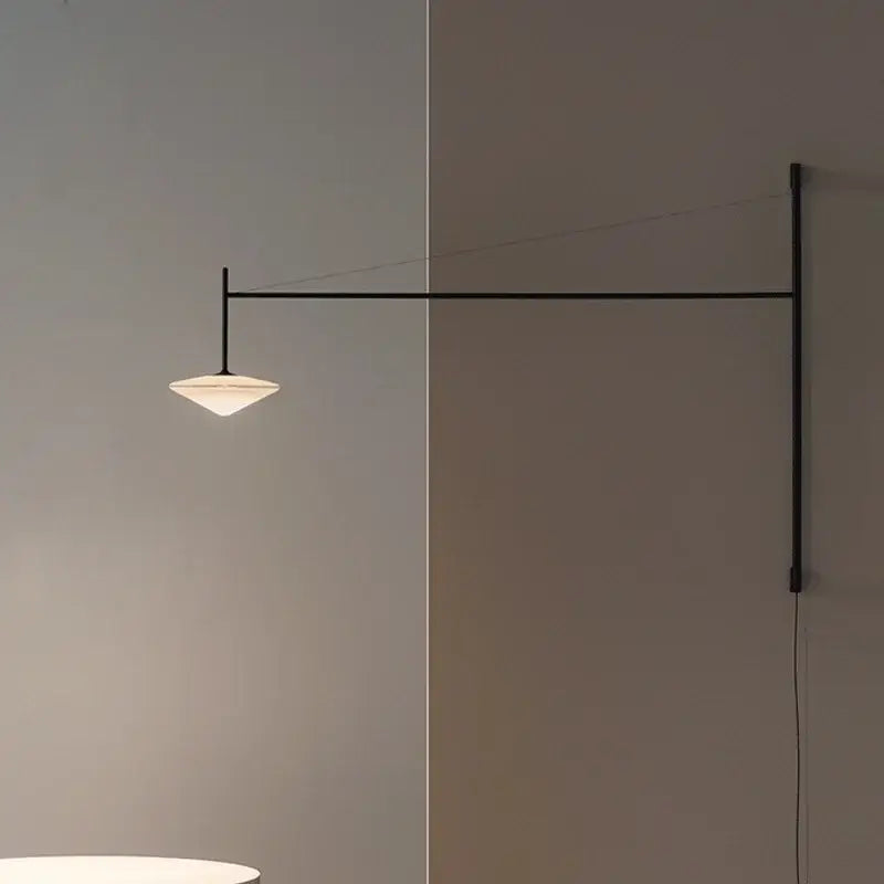 Black Iron Long Wall Lamp