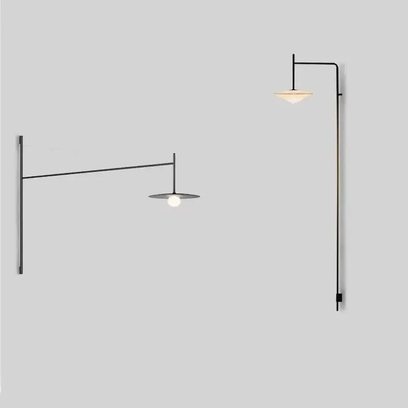 Black Iron Long Wall Lamp