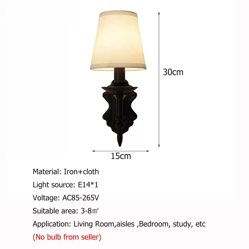 Bronze Iron Wall Lamp