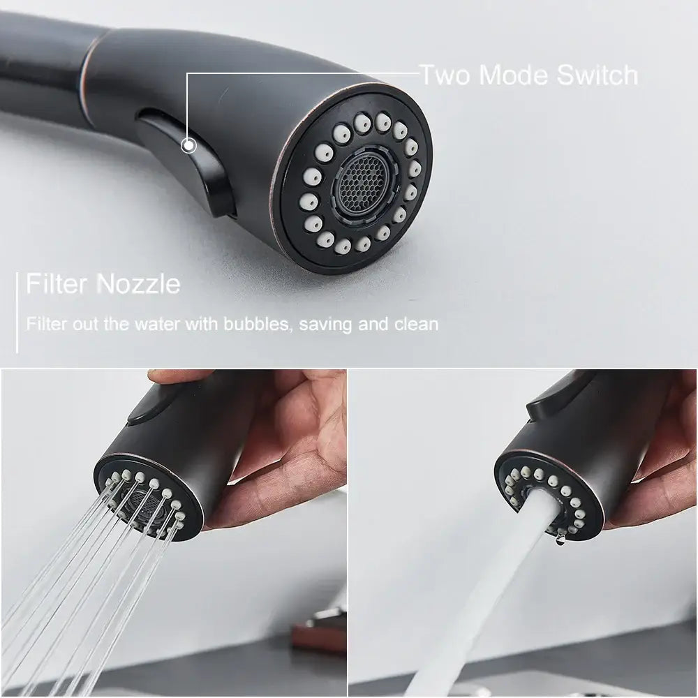 Black Pull-Down Spray Faucet