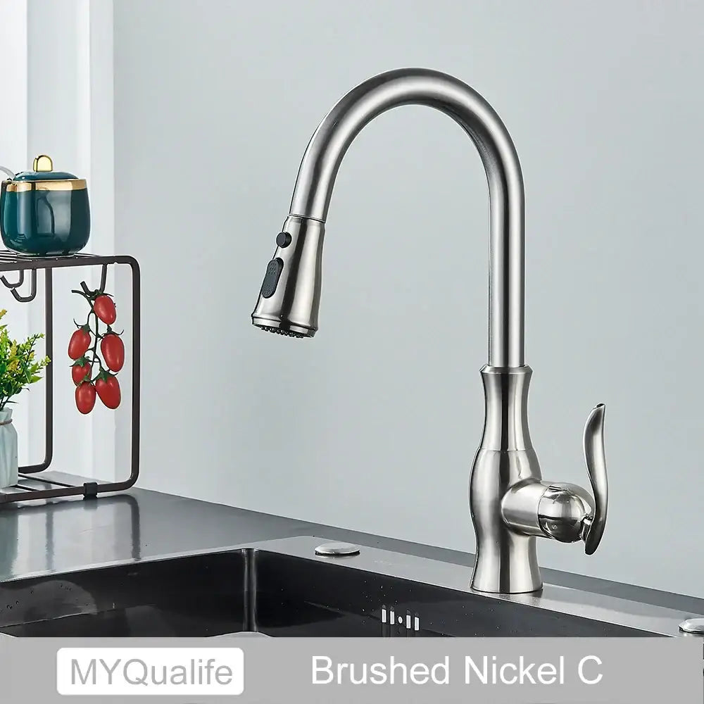 Black Pull-Down Spray Faucet