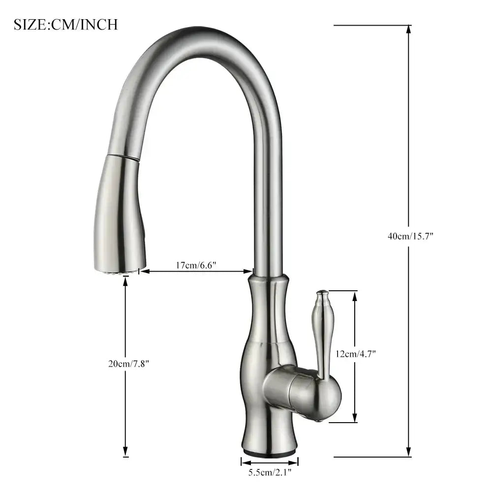Black Pull-Down Spray Faucet