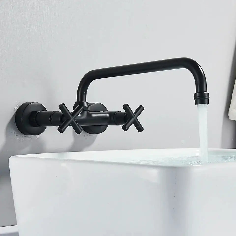 Matte Black Wall Faucet