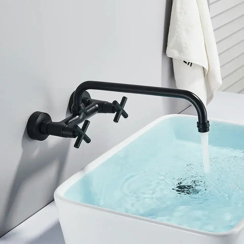Matte Black Wall Faucet
