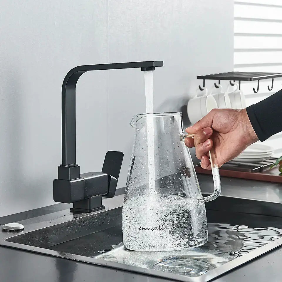 Matte Black Rotating Faucet