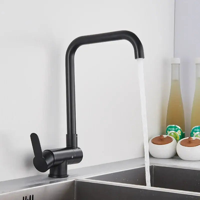 Matte Black Rotating Faucet