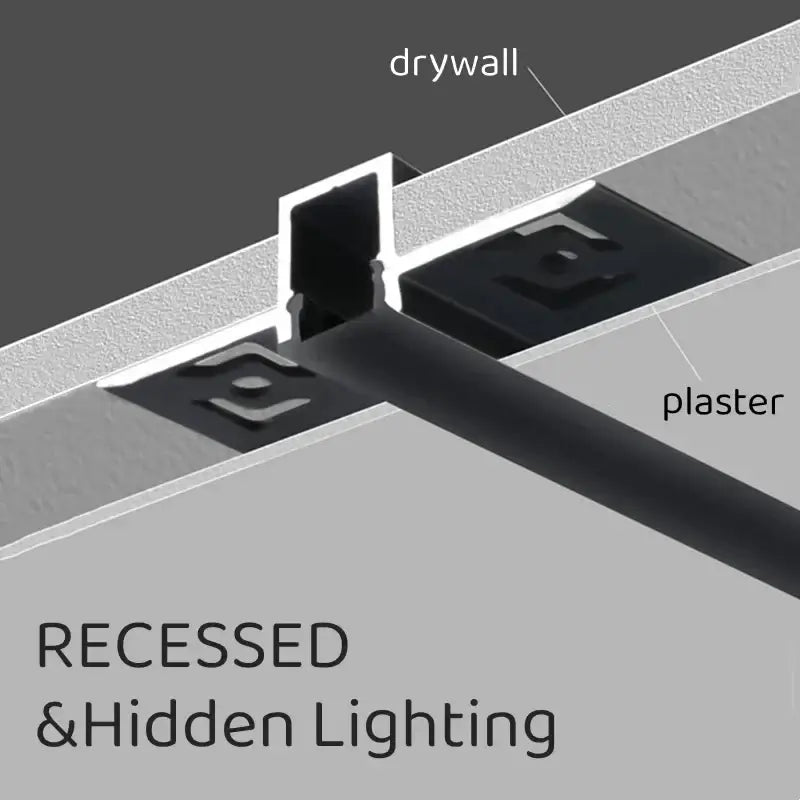 Black Silver LED Strip