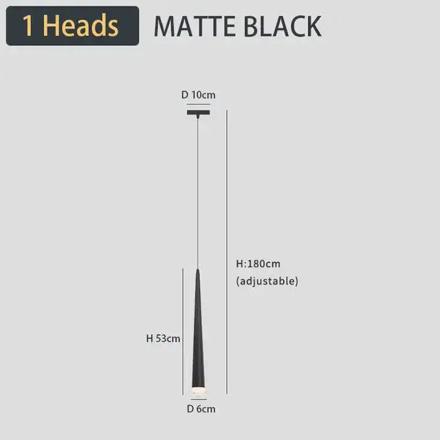 Black LED Ceiling Chandelier 19-Light