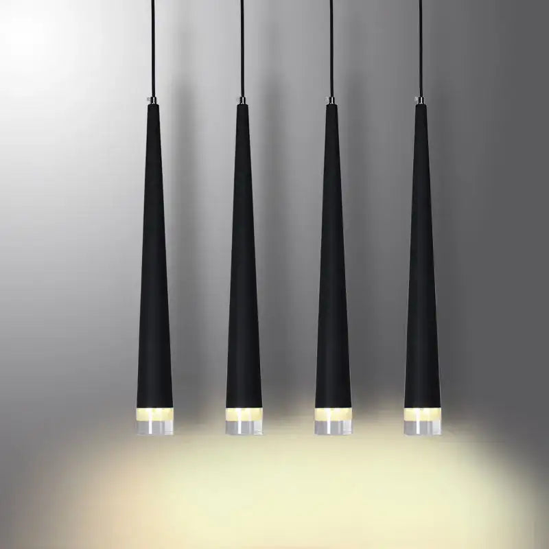 Black LED Ceiling Chandelier 19-Light