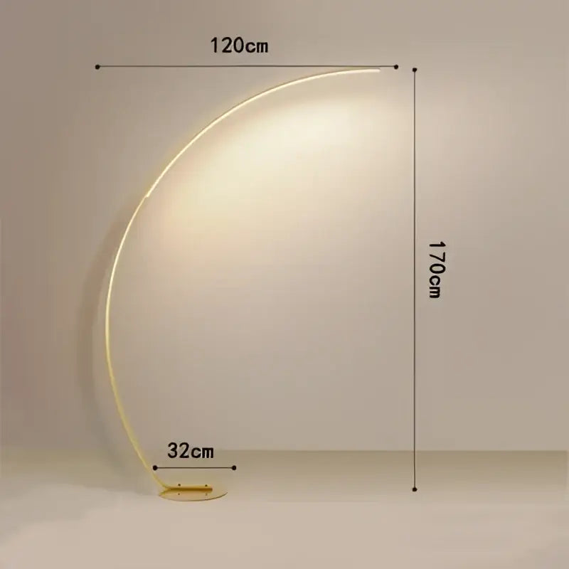 Black LED Dimming Floor Lamp