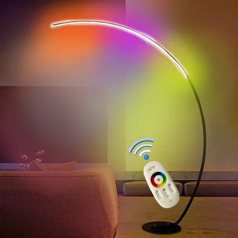 Black LED Dimming Floor Lamp