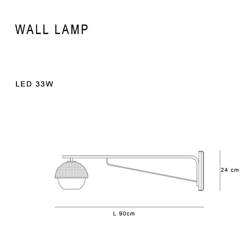 Black LED Dome Floor Lamp