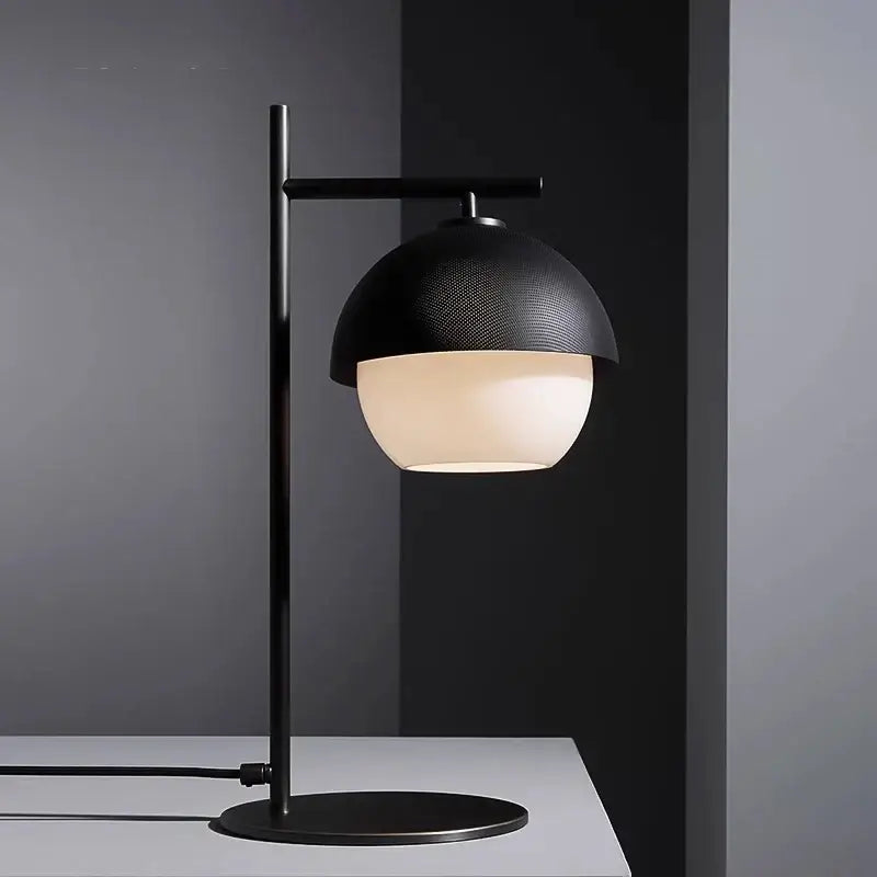 Black LED Dome Floor Lamp