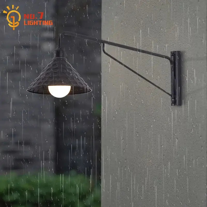 Black LED Swing Sconce