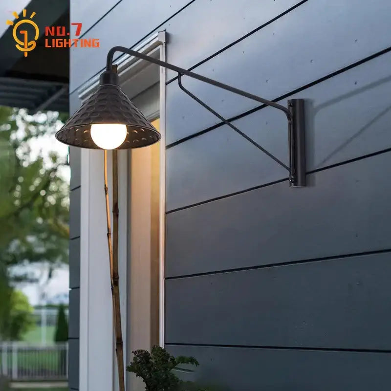 Black LED Swing Sconce