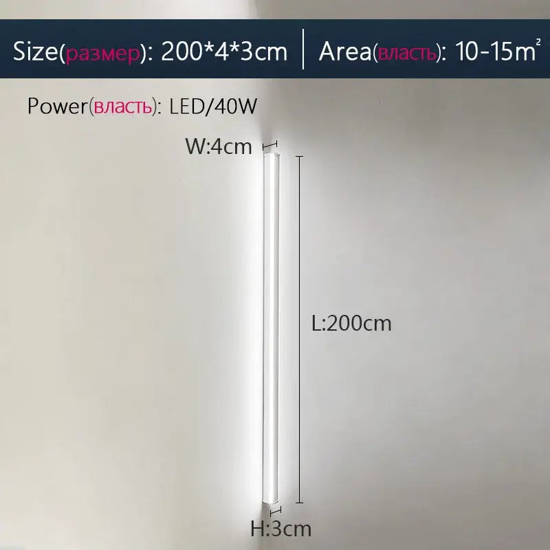 Black Minimalist LED Sconce